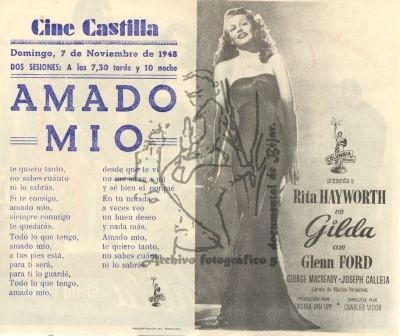 Cine Castilla Gilda programa 