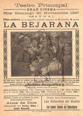 Cartel La Bejarana 1927_1
