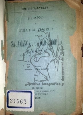Plano Guia del viajero Salamanca C.Rodrigo y Béjar